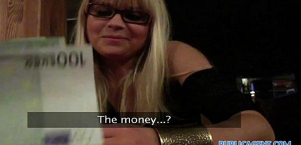  PublicAgent HD Blonde Cafe waitress takes my cash and fucks me in the toilet